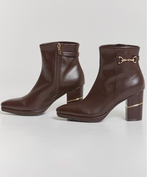 NOELA（ノエラ）の「ビットポイントショートブーツ（ブーツ・レディース・ブラック/ブラウン/ベージュ・M/L/S）」の5枚目の写真