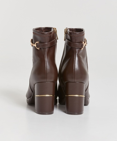 NOELA（ノエラ）の「ビットポイントショートブーツ（ブーツ・レディース・ブラック/ブラウン/ベージュ・M/L/S）」の6枚目の写真