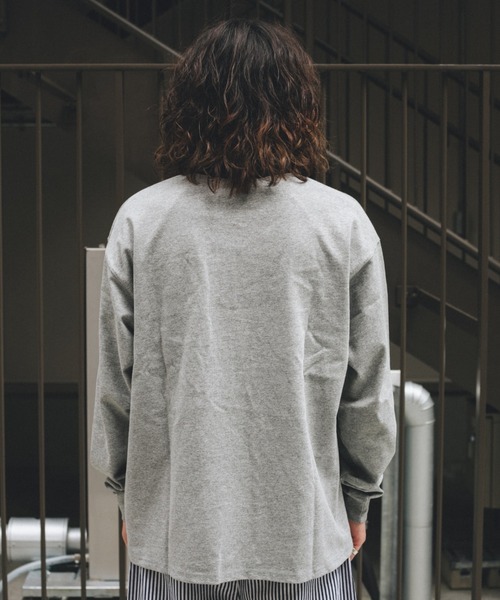BROKEN BASE(ブロークンベース)の「配色刺繍ハーフジップポロシャツ(Tシャツ/カットソー・メンズ・グリーン/ベージュ/グレー・LARGE/MEDIUM)」の21枚目の写真