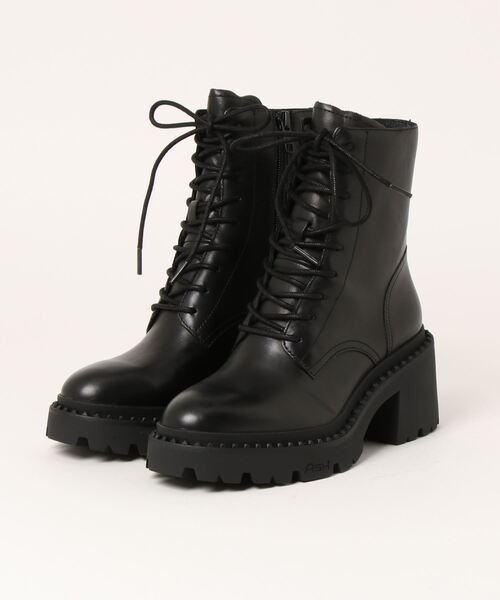 ASH（アッシュ）の「【NOX】チャンキーヒールレースアップブーツ（ブーツ・レディース・ブラック・40/36/37/38/39/35）」の6枚目の写真