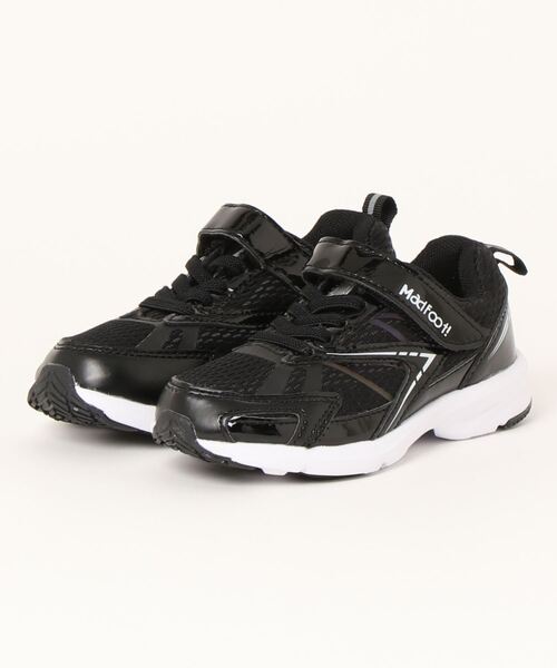 MAD FOOT（マッドフット）の「MADFOOT! マッドフット キッズ スポーツシューズ 【幅広3E】 スニーカー 840006（スニーカー・キッズ・ブラック/ブラック系その他/ブルー・16.0cm/16.5cm/18.0cm/17.5cm/19.0cm/18.5cm/17.0cm）」の8枚目の写真