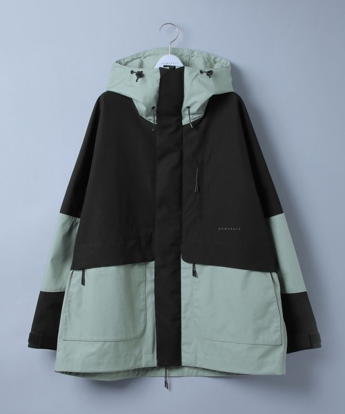 NUMERALS（ヌメラルズ）の「[NUMERALS]3レイヤーマウンテンパーカー（マウンテンパーカー・メンズ・ブラック/ライトグリーン・MEDIUM/LARGE）」の2枚目の写真