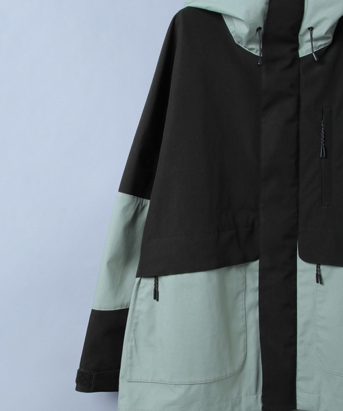 NUMERALS（ヌメラルズ）の「[NUMERALS]3レイヤーマウンテンパーカー（マウンテンパーカー・メンズ・ブラック/ライトグリーン・MEDIUM/LARGE）」の15枚目の写真