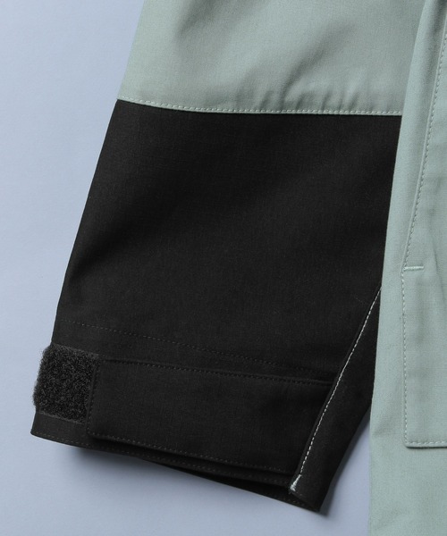 NUMERALS（ヌメラルズ）の「[NUMERALS]3レイヤーマウンテンパーカー（マウンテンパーカー・メンズ・ブラック/ライトグリーン・MEDIUM/LARGE）」の8枚目の写真