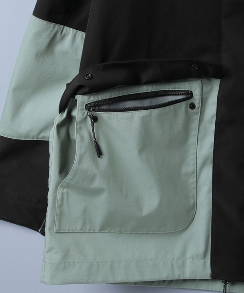NUMERALS（ヌメラルズ）の「[NUMERALS]3レイヤーマウンテンパーカー（マウンテンパーカー・メンズ・ブラック/ライトグリーン・MEDIUM/LARGE）」の14枚目の写真