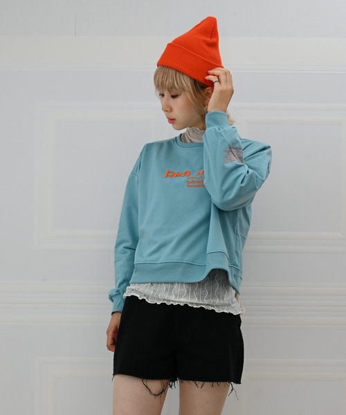 Alite cloth(アリーテクロス)の「カラービーニー/ニット帽(ニットキャップ/ビーニー・レディース・ブルーグレー/ブラウン/ベージュ/ブラック/アイボリー/オレンジ/マスタード・FREE)」の10枚目の写真