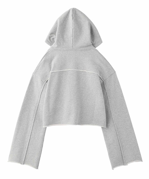 X-girl（エックスガール）の「CROPPED SWEAT HOODIE（パーカー・レディース・チャコール/ブラウン/アッシュ・S/M）」の16枚目の写真