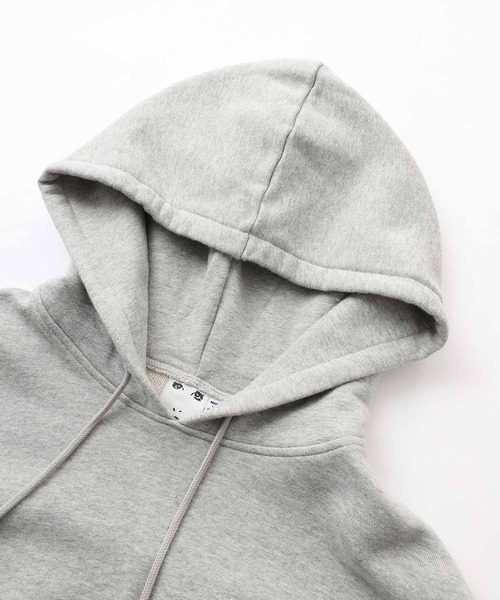 X-girl（エックスガール）の「CROPPED SWEAT HOODIE（パーカー・レディース・チャコール/ブラウン/アッシュ・S/M）」の11枚目の写真