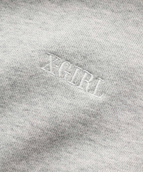 X-girl（エックスガール）の「CROPPED SWEAT HOODIE（パーカー・レディース・チャコール/ブラウン/アッシュ・S/M）」の10枚目の写真