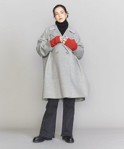 BEAUTY&YOUTH UNITED ARROWS(ビューティーアンドユースユナイテッドアローズ)の「ニットロング リブ フィンガーレス グローブ(手袋・レディース・グレー/レッド/オフホワイト/ケリー・FREE)」の16枚目の写真