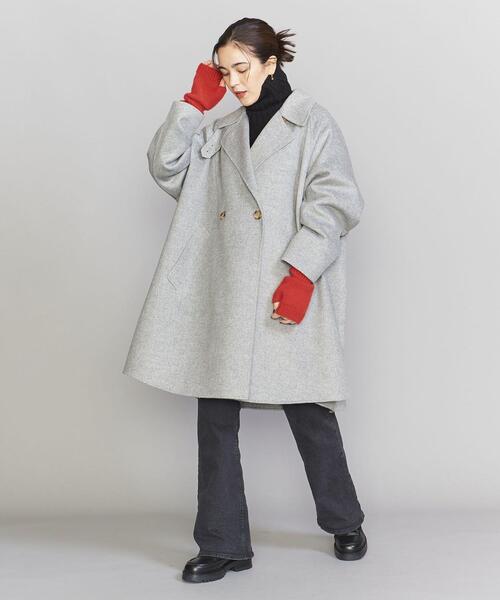 BEAUTY&YOUTH UNITED ARROWS(ビューティーアンドユースユナイテッドアローズ)の「ニットロング リブ フィンガーレス グローブ(手袋・レディース・グレー/レッド/オフホワイト/ケリー・FREE)」の17枚目の写真