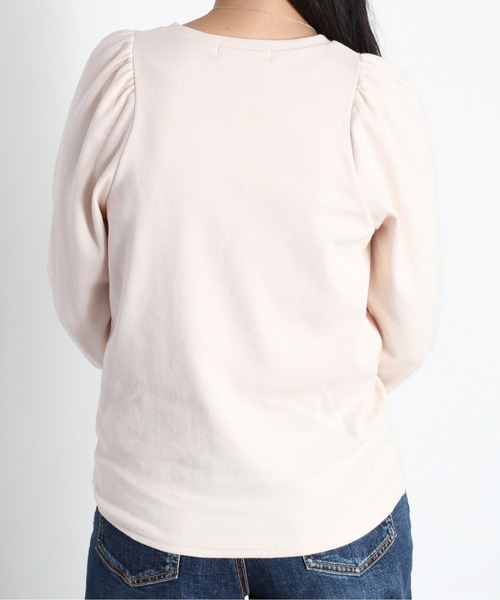 cepo(セポ)の「ヘンリーパフスリーブロンTee(Tシャツ/カットソー・レディース・ブラック/オフホワイト/ホワイト系その他・M)」の16枚目の写真