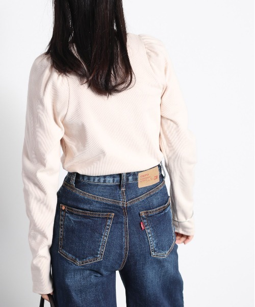 cepo(セポ)の「ヘンリーパフスリーブロンTee(Tシャツ/カットソー・レディース・ブラック/オフホワイト/ホワイト系その他・M)」の15枚目の写真