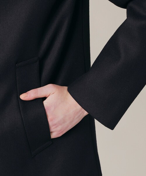 MACKINTOSH LONDON（マッキントッシュ ロンドン）の「【KEIGHLEY/キースリー】ウール二重織メルトンPコート（その他アウター・レディース・ネイビー・38/40）」の7枚目の写真