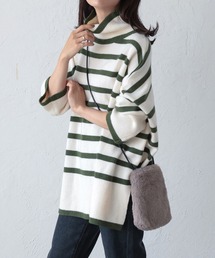 KOBE LETTUCE | 選べる2タイプ サイドスリットチュニックニット(ニット/セーター)