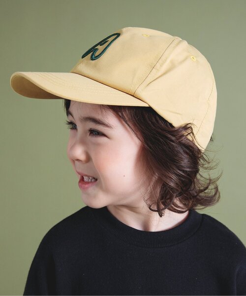 BREEZE（ブリーズ）の「カラバリ刺繍ロゴキャップ（キャップ・キッズ・ベージュ/ピンク/ブルー/エメラルド/マスタード/チェック・50/54/58）」の19枚目の写真