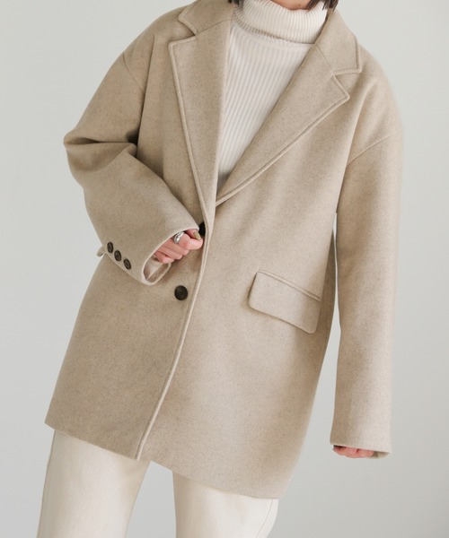 2022 AW オーバーサイズメルトンジャケット（テーラードジャケット