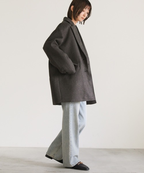 2022 AW オーバーサイズメルトンジャケット（テーラードジャケット