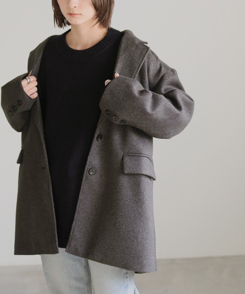 2022 AW オーバーサイズメルトンジャケット（テーラードジャケット
