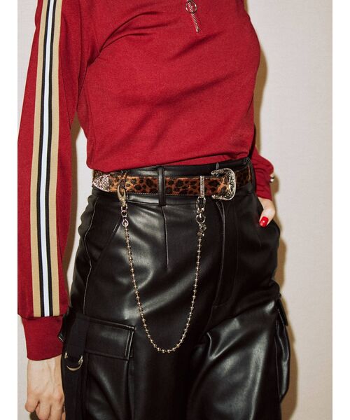 jouetie（ジュエティ）の「ボールチェーンベルト（ベルト・レディース・ブラック/オフホワイト/その他1・FREE）」の11枚目の写真