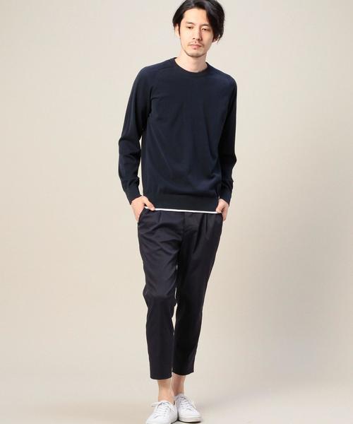 BEAUTY&YOUTH UNITED ARROWS(ビューティーアンドユースユナイテッドアローズ)の「BY 1プリーツ ワイド/テーパードパンツ ◆(その他パンツ・メンズ・ベージュ/ネイビー・MEDIUM/X-LARGE/LARGE/SMALL)」の5枚目の写真