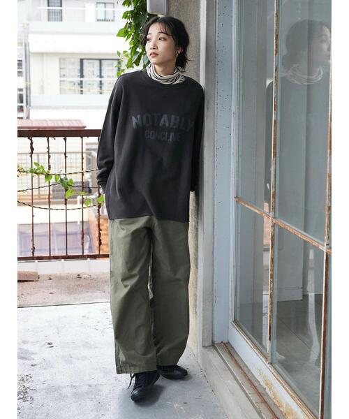 CRAFT STANDARD BOUTIQUE（クラフトスタンダードブティック）の「ハイゲージボーダータートルニットプルオーバー（ニット/セーター・レディース・アイボリー/ブラック/グリーン・FREE）」の22枚目の写真