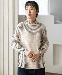 CRAFT STANDARD BOUTIQUE | ハイゲージボーダータートルニットプルオーバー(ニット/セーター)