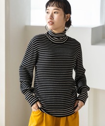 CRAFT STANDARD BOUTIQUE | ハイゲージボーダータートルニットプルオーバー(ニット/セーター)
