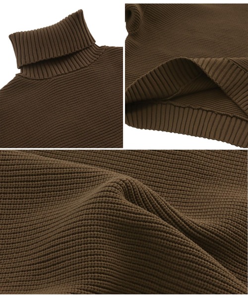 ANAP（アナップ）の「タートルネッククロップドモチモチニットトップスセーター（ニット/セーター・レディース・ブラック/グレー/グリーン/ブラウン/ライトベージュ/ホワイト・FREE）」の22枚目の写真