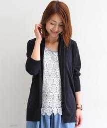 BEAUTY&YOUTH UNITED ARROWS | BYTF　コットンレーヨンノーボタン(カーディガン/ボレロ)