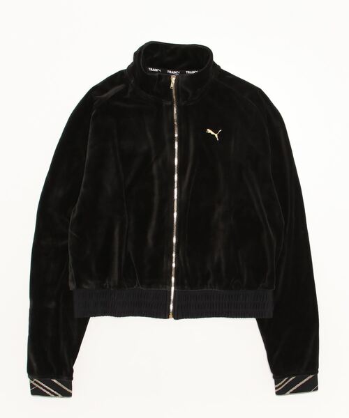 PUMA(プーマ)の「PUMA/プーマ ウィメンズ トレーニング デコ グラム ベロア フルジップ ジャケット(ブルゾン・レディース・ブラック・MEDIUM/LARGE/X-LARGE)」の13枚目の写真