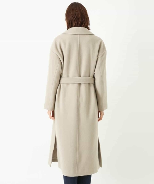 MK MICHEL KLEIN（エムケーミッシェルクラン）の「ロングチェスターウールコート（チェスターコート・レディース・ライトグレー/ベージュ/ブラック/ライトブルー・38）」の12枚目の写真