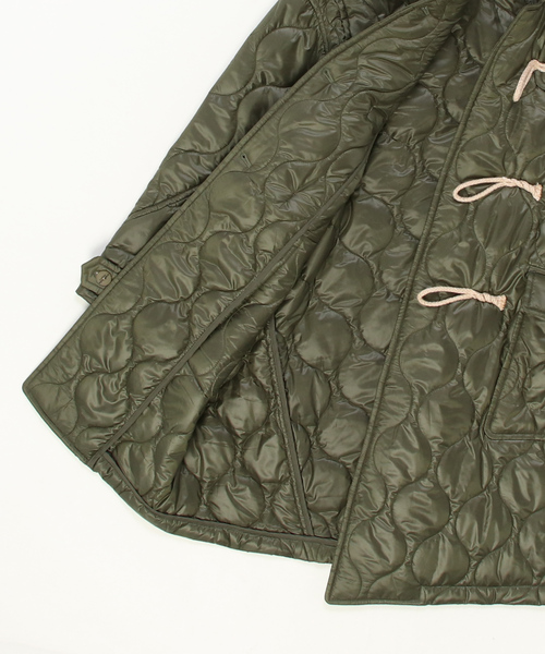 yoshiokubo（ヨシオクボ）の「YOSHIO KUBOGROUNDFLOOR/ヨシオ クボ グランドフロアー/QUILTING DUFFLE COAT（ダッフルコート・メンズ・カーキ/ブラック・2）」の3枚目の写真
