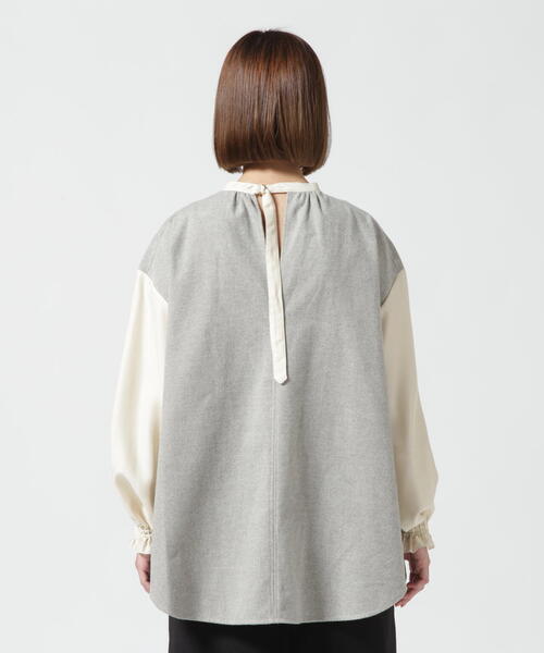 RehersalL(リハーズオール)の「rehersall/リハーズオール/カバーリングシャツBL(シャツ/ブラウス・レディース・グレー/カーキ・F)」の18枚目の写真