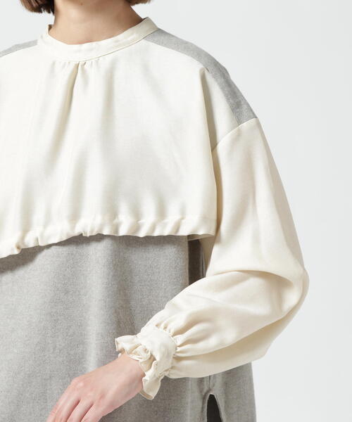 RehersalL(リハーズオール)の「rehersall/リハーズオール/カバーリングシャツBL(シャツ/ブラウス・レディース・グレー/カーキ・F)」の20枚目の写真