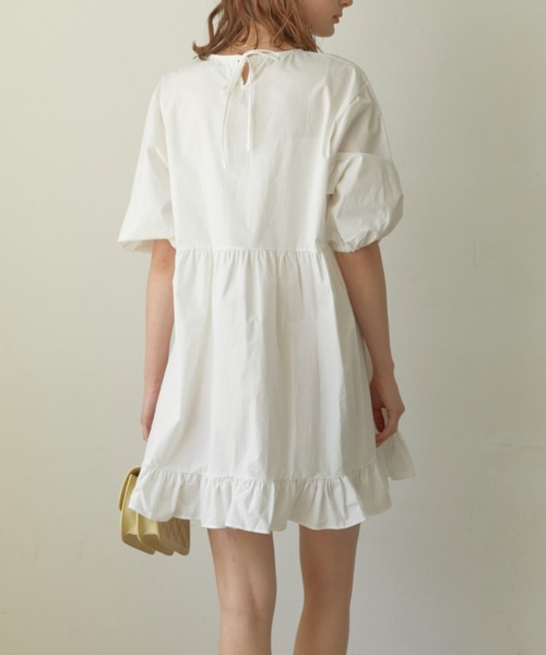 ACYM(アシーム)の「Under frill mini ワンピース(ワンピース・レディース・ブラック/ホワイト・FREE)」の5枚目の写真