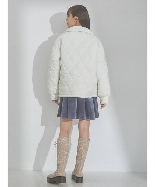 merry jenny(メリージェニー)の「キルトリボンジャケット(その他アウター・レディース・アイボリー/ブラック・FREE)」の10枚目の写真