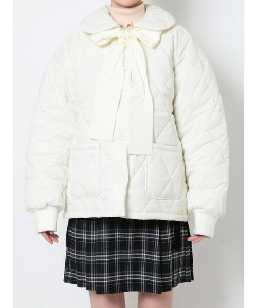 merry jenny(メリージェニー)の「キルトリボンジャケット(その他アウター・レディース・アイボリー/ブラック・FREE)」の17枚目の写真