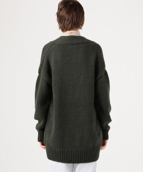 MAYDI / Rib Stitch Vネック アルゼンチンニット