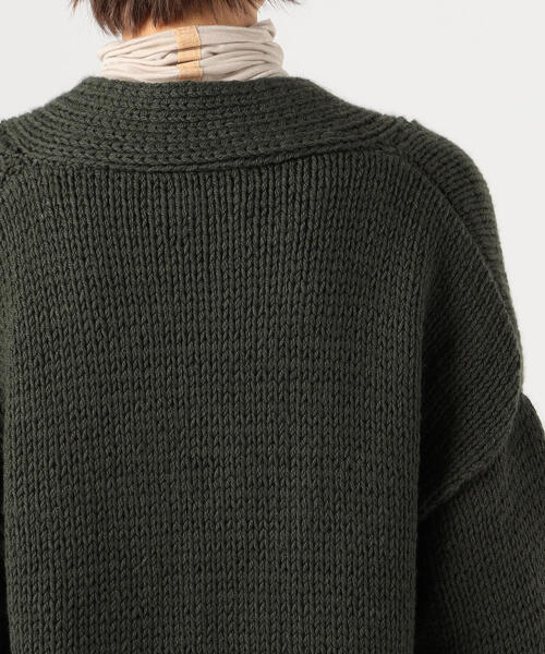MAYDI / Rib Stitch Vネック アルゼンチンニット