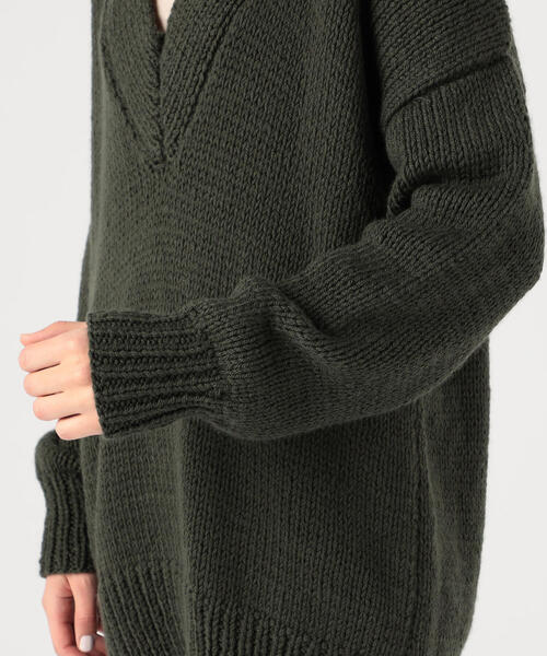 男の子向けプレゼント集結 MAYDI / Rib Stitch Vネック アルゼンチンニット トップス