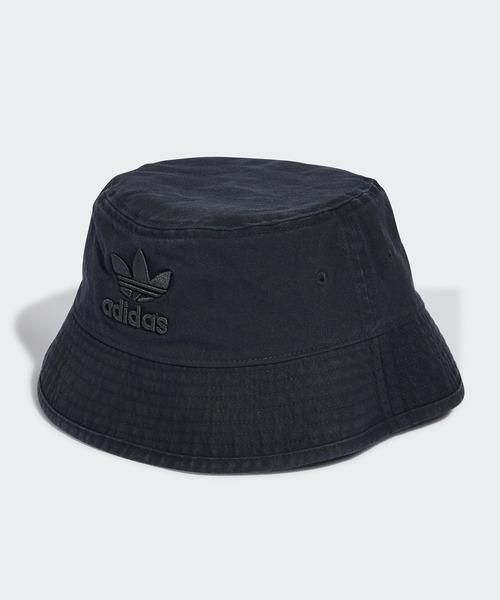 adidas(アディダス)の「アディカラー クラシック ストーンウォッシュ バケットハット / アディダスオリジナルス adidas Originals(ハット・メンズ・ブラック/パープル/ブラック×ブラック・SMALL/LARGE/MEDIUM/X-LARGE)」の2枚目の写真