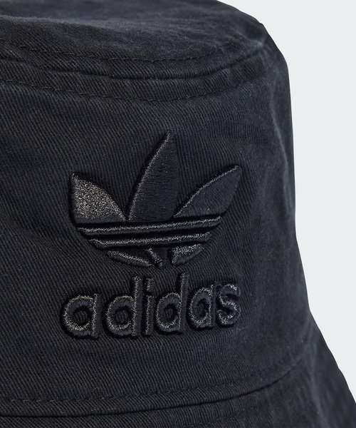 adidas(アディダス)の「アディカラー クラシック ストーンウォッシュ バケットハット / アディダスオリジナルス adidas Originals(ハット・メンズ・ブラック/パープル/ブラック×ブラック・SMALL/LARGE/MEDIUM/X-LARGE)」の12枚目の写真