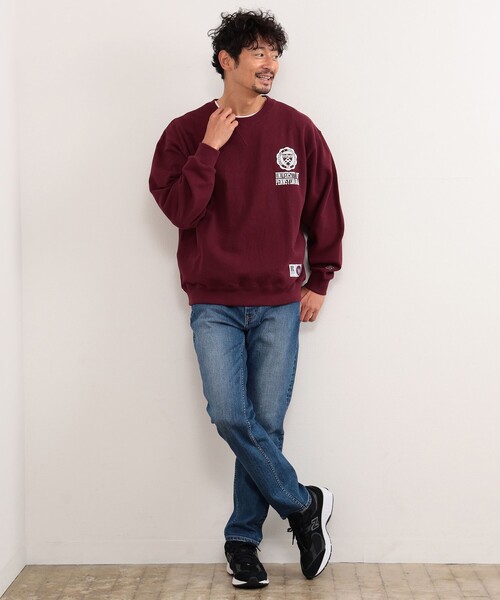 Russell Athletic(ラッセルアスレティック)の「RUSSELL ATHLETIC x B:MING by BEAMS / 別注 カレッジ スウェット シャツ(スウェット・メンズ・グレー/バーガンディー/ネイビー・X-LARGE/MEDIUM/LARGE/SMALL)」の9枚目の写真