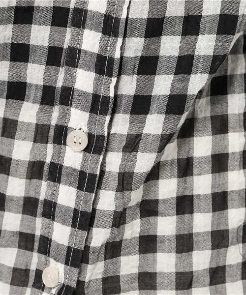 AZUL by moussy（アズールバイマウジー）の「先染シャーリングギンガム長袖T/Bシャツ（シャツ/ブラウス・レディース・レッド系その他/ブラック系その他/ブルー系その他・LARGE/SMALL/MEDIUM）」の12枚目の写真