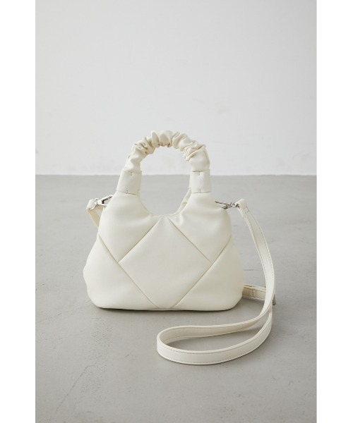 AZUL by moussy（アズールバイマウジー）の「QUILTING MINI SHOULDER BAG/キルティングミニショルダーバッグ（ショルダーバッグ・レディース・ライトブルー/ブラック/イエロー/オレンジ/アイボリー・FREE）」の2枚目の写真