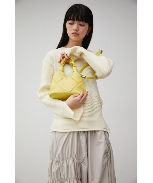 AZUL by moussy（アズールバイマウジー）の「QUILTING MINI SHOULDER BAG/キルティングミニショルダーバッグ（ショルダーバッグ・レディース・ライトブルー/ブラック/イエロー/オレンジ/アイボリー・FREE）」の13枚目の写真