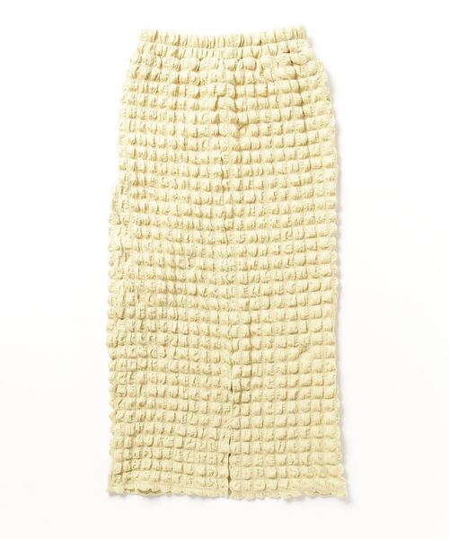 DISCOAT(ディスコート)の「ポコポコジャガードナロースカート(スカート・レディース・イエロー/ブラック・FREE)」の4枚目の写真