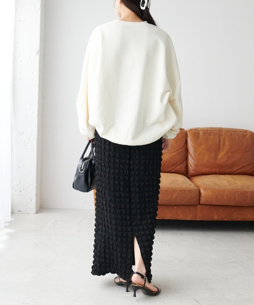 DISCOAT(ディスコート)の「ポコポコジャガードナロースカート(スカート・レディース・イエロー/ブラック・FREE)」の8枚目の写真