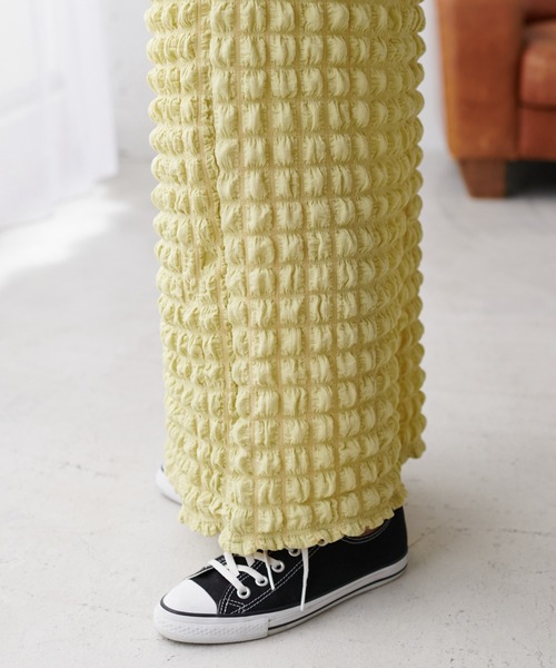 DISCOAT(ディスコート)の「ポコポコジャガードナロースカート(スカート・レディース・イエロー/ブラック・FREE)」の22枚目の写真